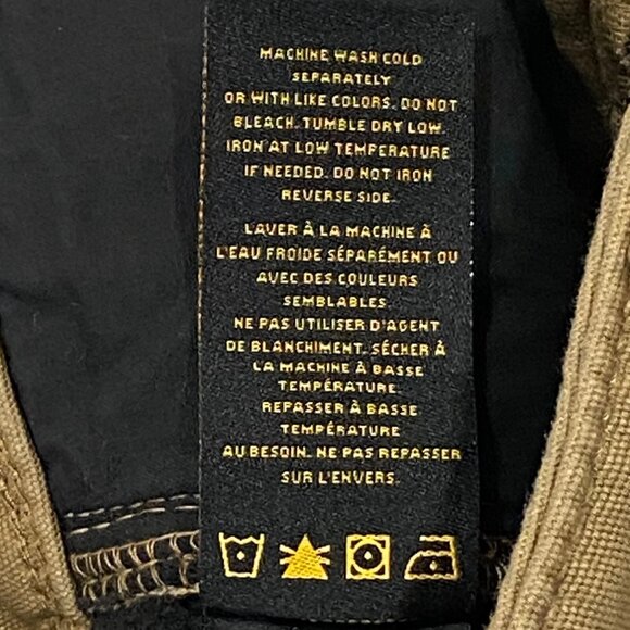 CAT Caterpillar Work Pants Mens 38 x 30 Brown Canvas Fleece Lined Insulated - Picture 14 of 14